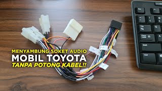 Cara Memasang Soket Kabel Audio Mobil Toyota Daihatsu Pnp Youtube