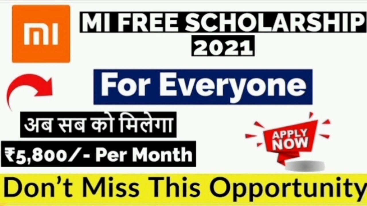 MI Scholarship 2021 Free registration for Indian Student