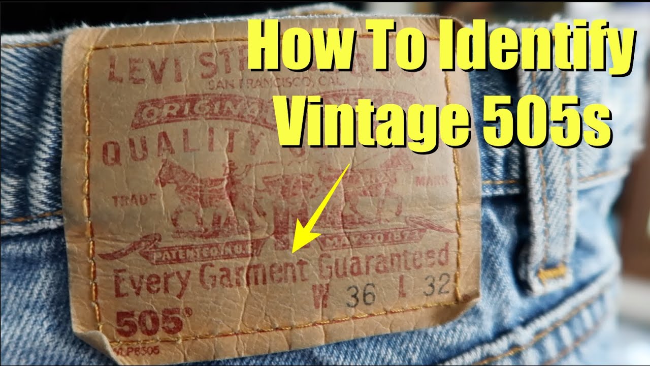 How To Identify Vintage Levi's 505s - YouTube