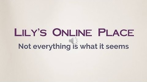 Things are not always what they seem