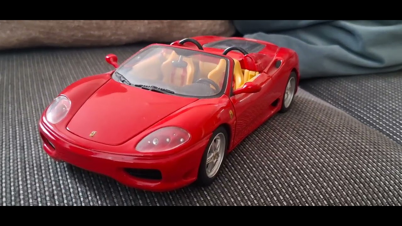 Ferrari 360 Spider (Hot Wheels) 1/18 Review. - YouTube