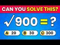 🔥 50 Harder Math Quiz Questions | Advanced Mental Math Challenge 🧠
