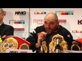 WLADIMIR KLITSCHKO v TYSON FURY - FULL POST FIGHT PRESS CONFERENCE / FROM DUSSELDORF, GERMANY