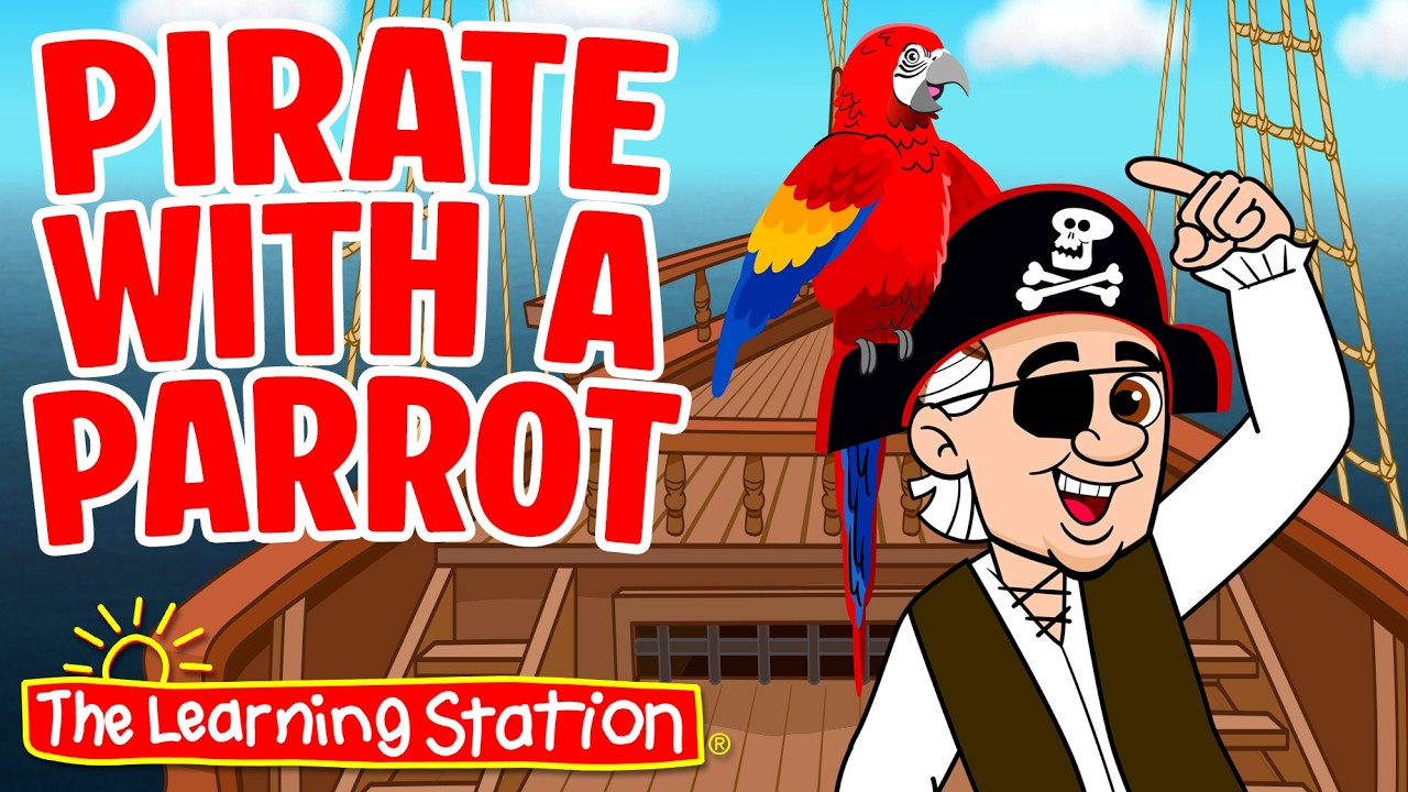 Pirate With a Parrot ♫ Brain Break ♫ Action Song ♫ Sequencing ♫ Kid ...