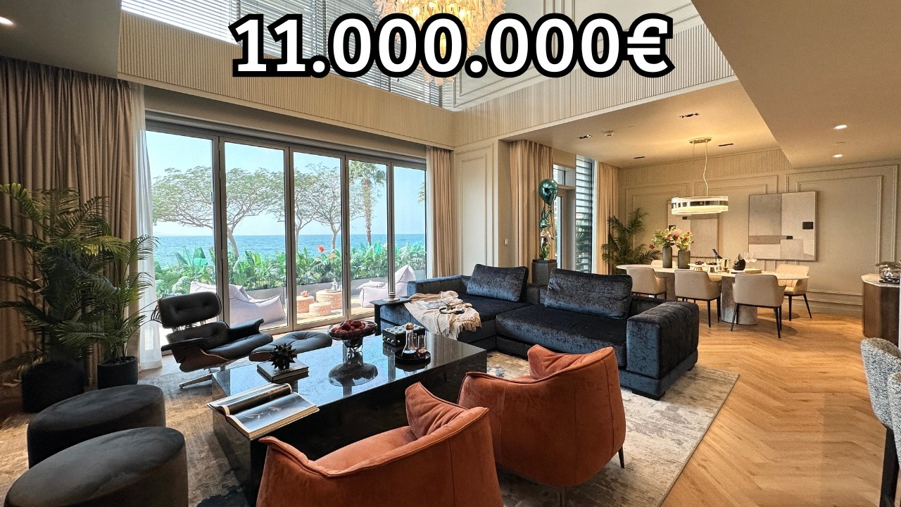 A l'intérieur d'une villa à Blue Waters, Dubaï de 620m2 avec vue sur la mer 11.000.000€