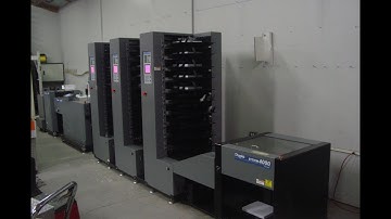 DUPLO 3 TOWER 5000 COLLATOR BOOKLET MAKER REAR STACKER TEST RUN