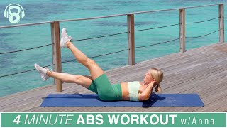 4 MINUTE | Abs Workout (w/ Anna @growingannanas )