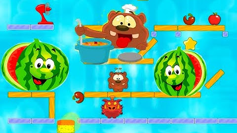 Hungry Little Bear Om Nom 🐻 Gameplay Walkthrough Part - All Levels/Chapters/Episodes (iOS, Android)