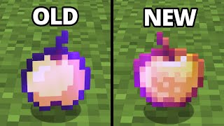 old vs new item textures