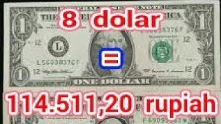 REVEALED! How much is 8 dollars in rupiah