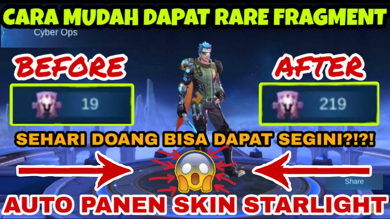 CARA CEPAT MENDAPATKAN RARE SKIN FRAGMENT MOBILE LEGENDS DENGAN MUDAH