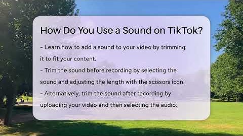How Do You Use a Sound on TikTok? - Everyday-Networking