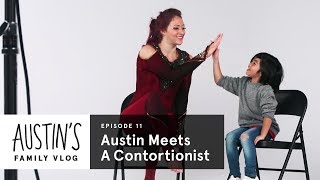 Austin Meets Contortionist | Austin Vlog | HiHo Kids