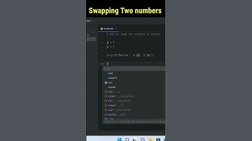 #100daysofpython #day2  How to swap two numbers without third variable in python