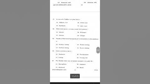 Solved HPPSC AP Zoology 2018 Question Paper part 2 #Hppsc #hpsc #learn biology #full explanation