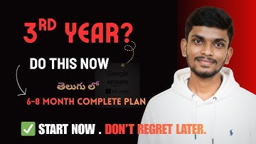 How to Prepare for Placements From 3rd Year B.Tech (Telugu) | Tier-3 Students Complete Roadmap 2026