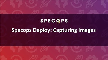 Specops Deploy: Capturing Images