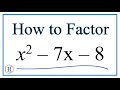 Factoring Quadratic Equations Concepts