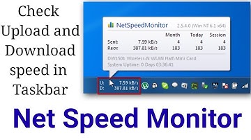 How To Add Net Speed On Taskbar In Windows 10 /8 / 8.1 (32 & 64 Bit) in Hindi