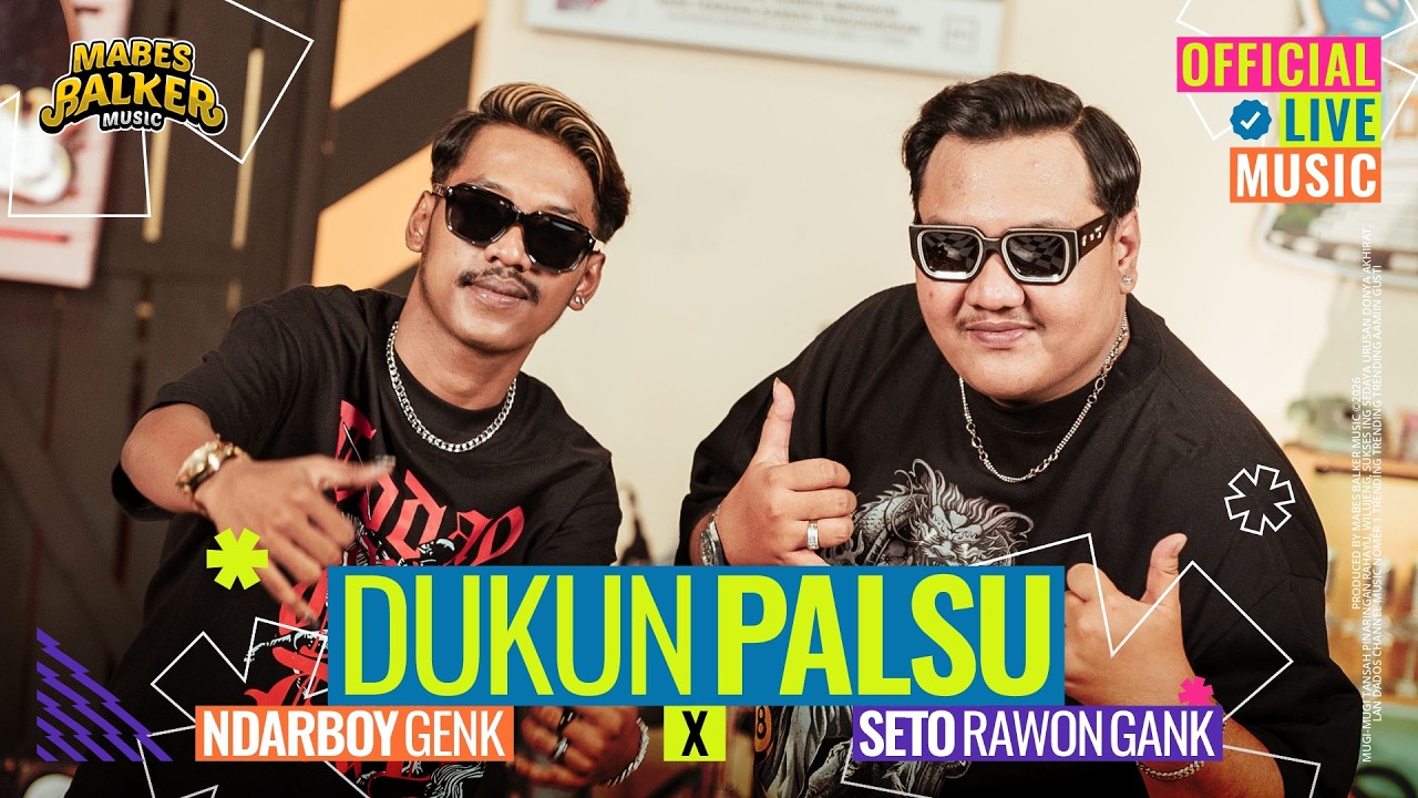 Dukun Palsu - Ndarboy Genk x Seto Rawon Gank (Official Live Music)