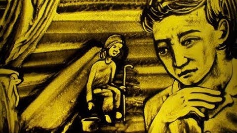 Vừa vẽ tranh cát trình diễn vừa kể chuyện - Mẹ Và Vợ Tập 2 - tranh cát Nguyễn Tiến