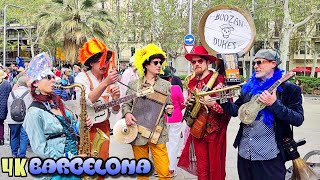 Barcelona - Paseo con Sombrero - Passejada amb Barret 2024 Barcelona 4K