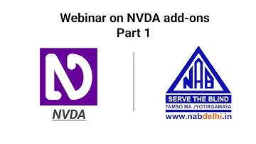 Webinar on NVDA add-ons
