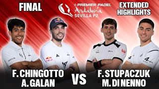 P2 SEVILLA PREMIER PADEL 2024 FINAL masculina Chingotto y Galan vs Stupaczuk y Di Nenno | Highlights