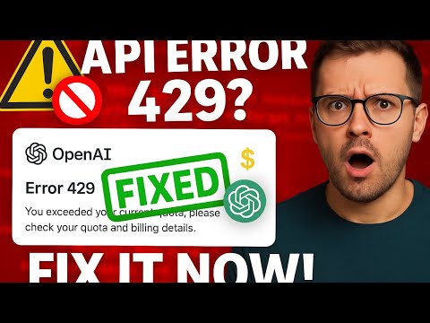 Fix Error Code 429 in ChatGPT API 🔥 | Quota Exceeded? Do This Now! 🚫💻