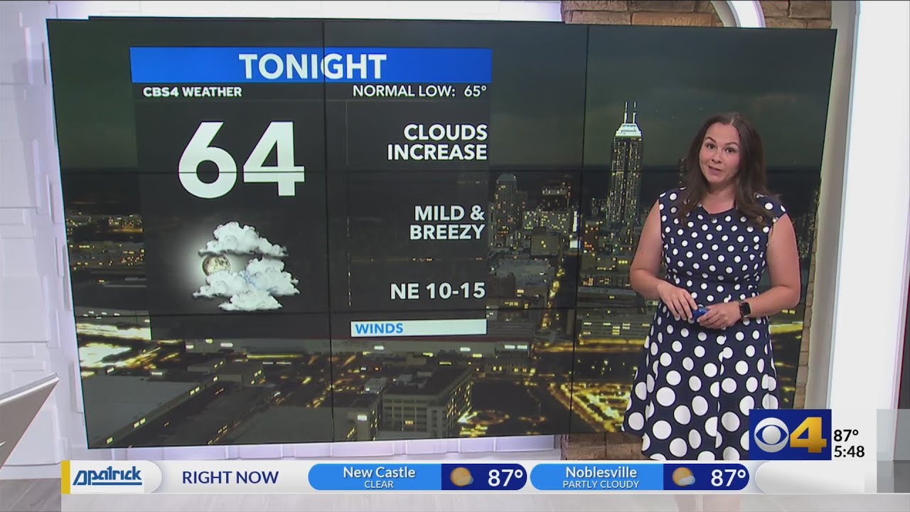 Rain chances remain low; warming up this weekend - YouTube