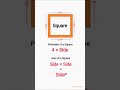 Square formulas | Perimeter and Area | #educoclasses25
