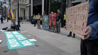 Resisting Glencore – solidarity protest on the day of their AGM