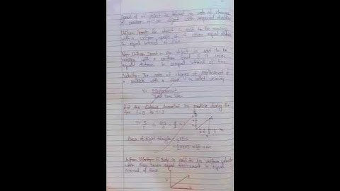 [CLASS 11] PHYSICS - Chapter 3 Motion in Straight line Notes #shorts #Neet #Jee #cbse