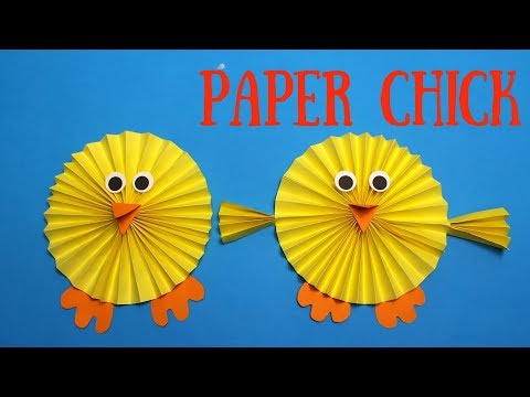 How To Make A Paper Chick Easy Easter Crafts For Kids Youtube