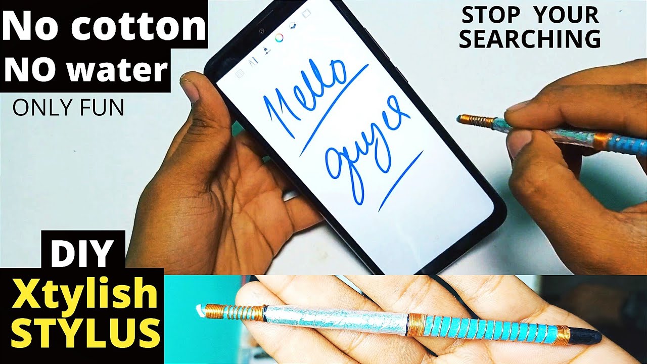 How To Make Stylus Without Cotton And Water - Youtube