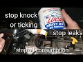 Lucas heavy duty oil stabilizer vs knock or stop tick lucas stablizer lucas oil