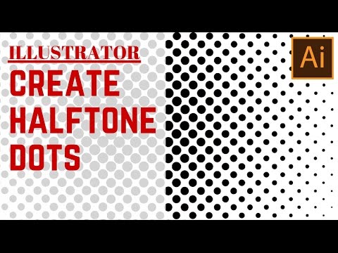 Halftone dot pattern in Illustrator - turn a gradient filled shape into fading dots