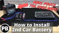 How To Install a Second Car Audio Battery In Your Vehicle! 