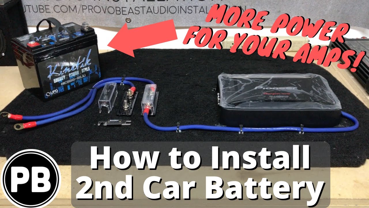 How To Install a Second Car Audio Battery In Your Vehicle ... boat stereo wiring diagram with amp 