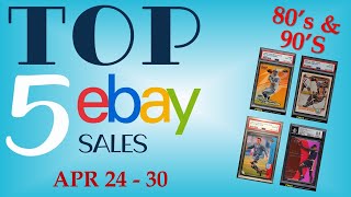 TOP eBay 80s & 90s Sports Cards Weekly Sales | Baseball, Basketball, Football & Hockey Apr 30, Ep 17