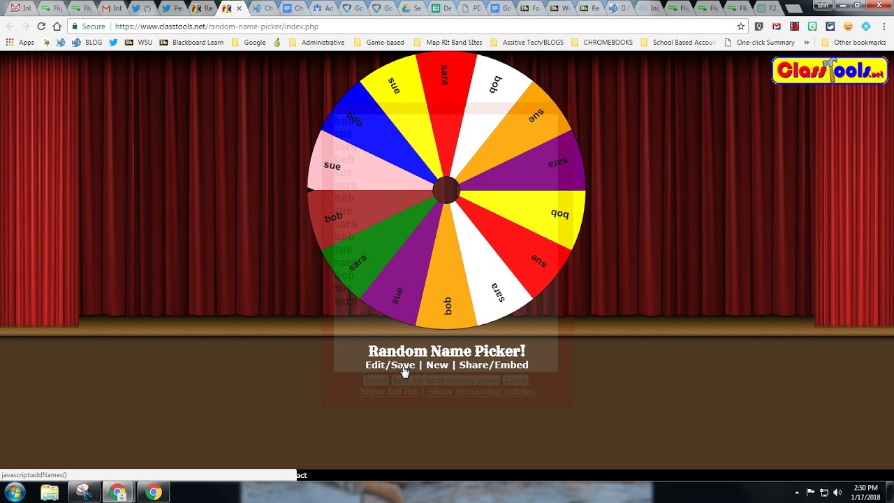 random name picker wheel 100 entries