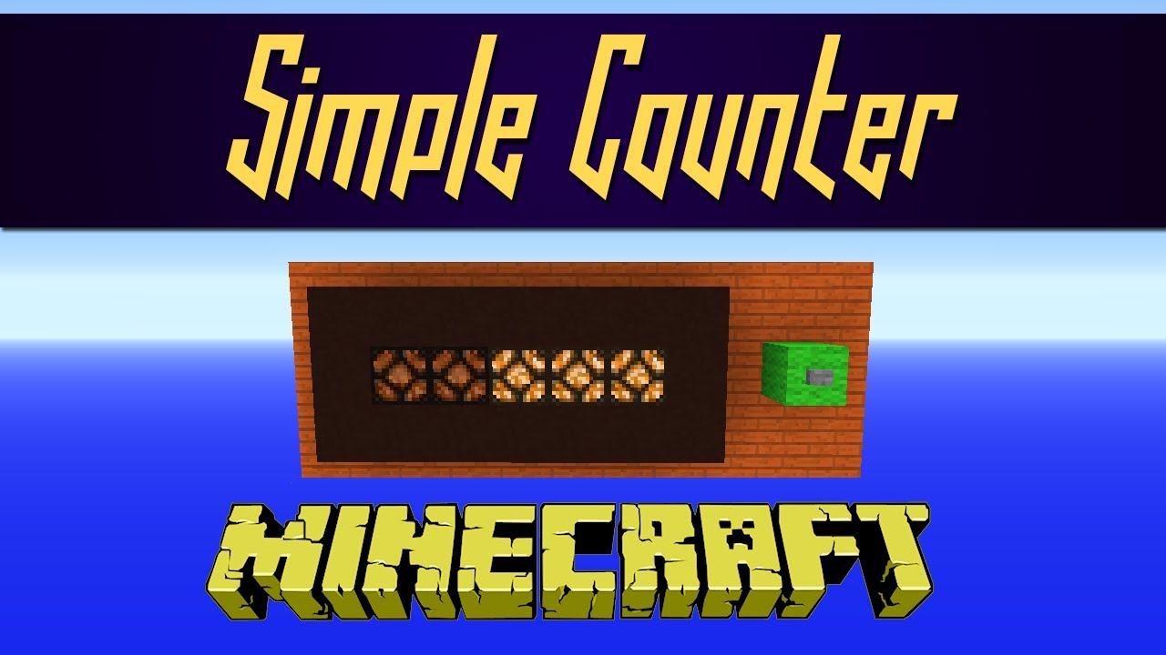 Minecraft - Super Simple Counter - YouTube