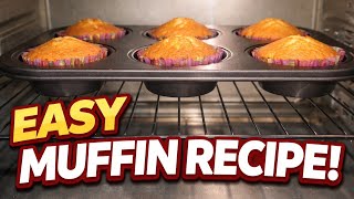 Easy Cupcake Muffins Recipe | Bakery Style Muffins