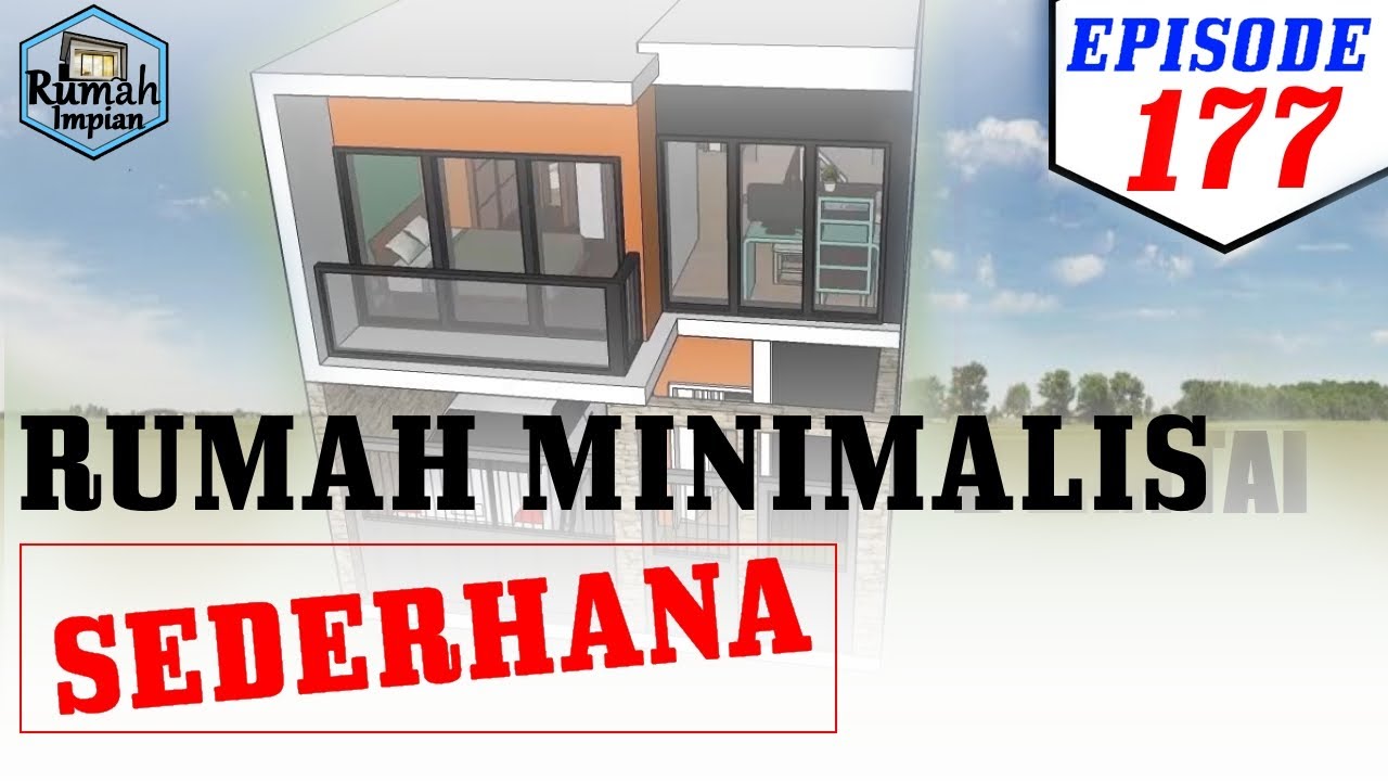 RUMAH MINIMALIST 6X10 METER 2 LANTAI (Casa 6x10) - YouTube