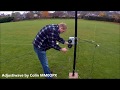 adjustiwave Antenna - Setting up for operation on the 80m band - Close up.