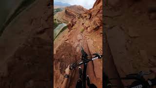 Gopro | Biking On A Cliff Edge In Moab 🎬 Remy Metailler #Shorts #Mtb