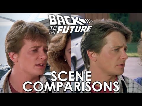 Back to the Future 1 & 2 - scenes comparisons