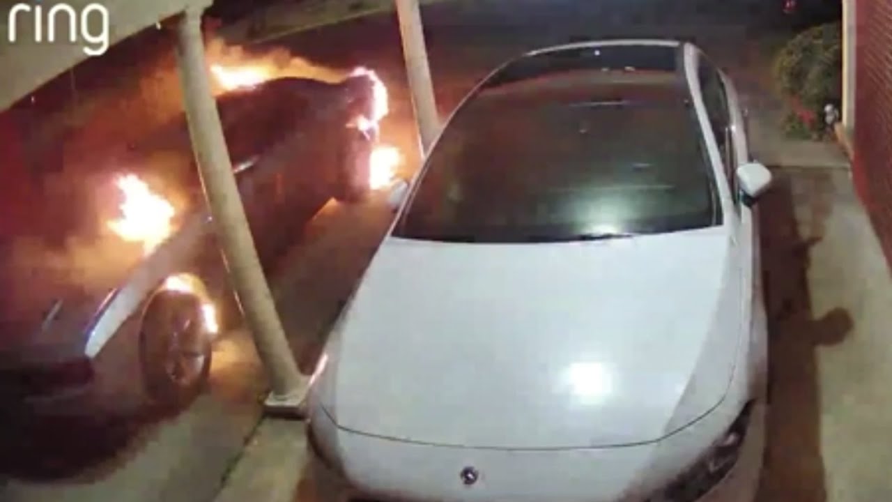 Woman believes ex-boyfriend of six years ago set cars on fire outside her home