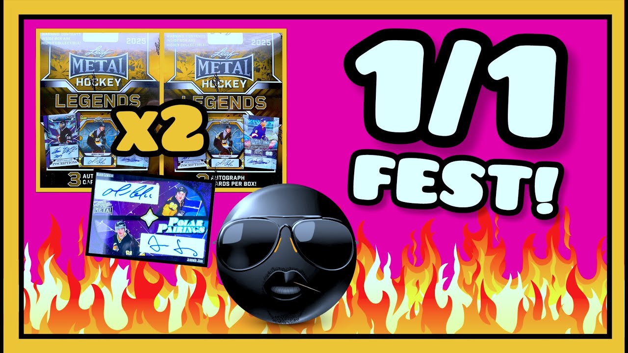 1/1 PLURAL! 2025 Leaf Metal Legends Hockey Hobby Box Break x2