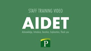 AIDET Communication Framework | Staff Training Video